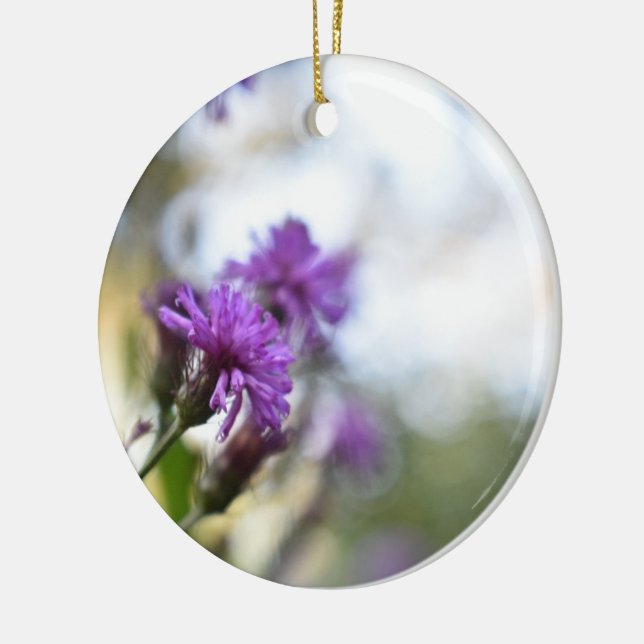 Décoration En Céramique Jolie Fleurs violettes personnalisé Gardener Cadea (Gauche)