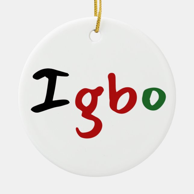 Décoration En Céramique Jolie Igbo (Devant)