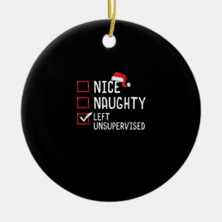 Décoration En Céramique Jolie liste de Noël naughty abandonnée