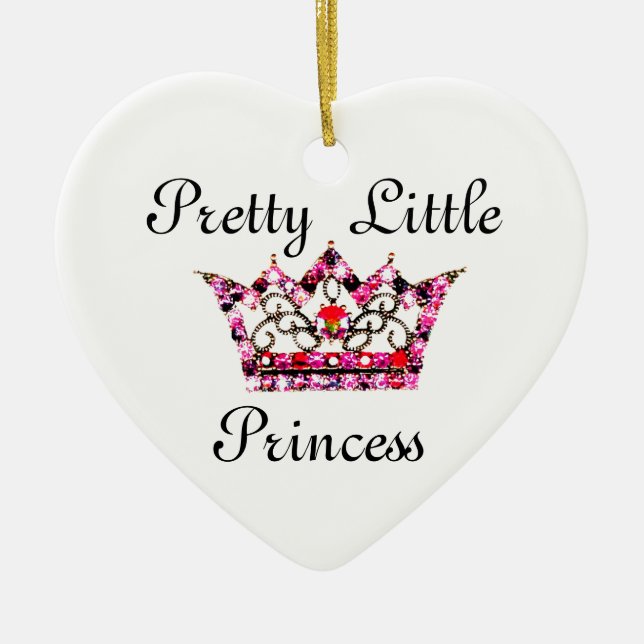 Décoration En Céramique "Jolie petite princesse" Ornament Tiara (Devant)