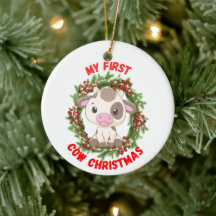 Jolie vache Highlander Mon premier joyeux Noël