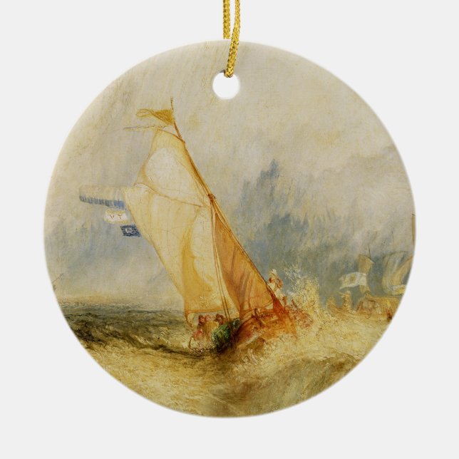 Décoration En Céramique Joseph Mallord William Turner | Van Tromp Going ab (Devant)