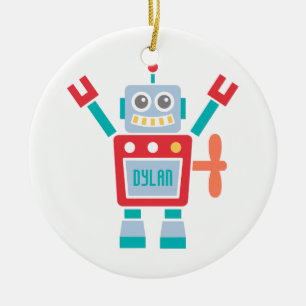 Décoration En Céramique Jouet mignon vintage de robot pour la pièce
