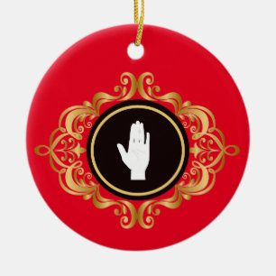 Décoration En Céramique Jour de Noël de la main gauche
