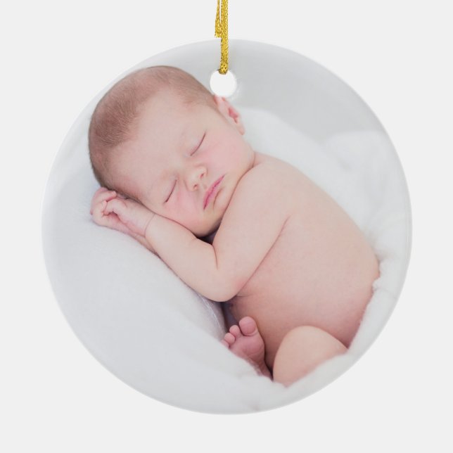 Décoration En Céramique Jour de Noël du bébé élégant (Dos)