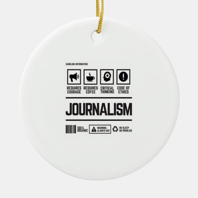 Décoration En Céramique journalisme (Devant)