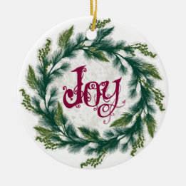 Décoration En Céramique Joy Wreath