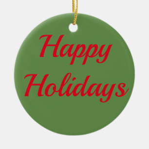 Décoration En Céramique Joyeuses fêtes ornementales
