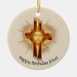 Décoration En Céramique Joyeux Anniversaire de Jésus
