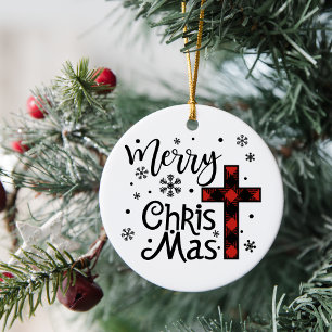 Décoration En Céramique Joyeux Christ Mas chrétien Noël religieux