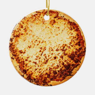 Décoration En Céramique Joyeux Crustmas Funny Pizza Noël