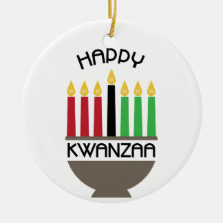 Décoration En Céramique Joyeux Kwanzaa