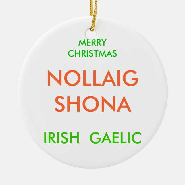 DÉCORATION EN CÉRAMIQUE JOYEUX NOËL, (Devant)