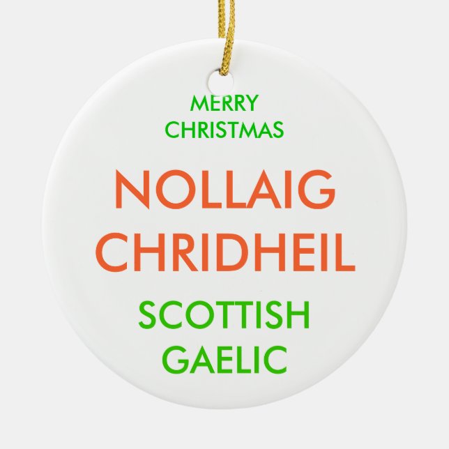 DÉCORATION EN CÉRAMIQUE JOYEUX NOËL, (Devant)