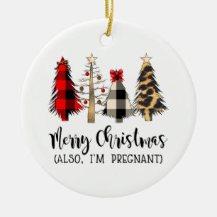 Décoration En Céramique Joyeux Noël Aussi je suis Grossesse Enceinte Annou