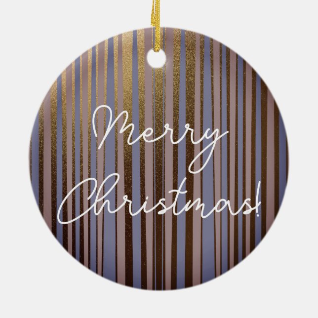 Décoration En Céramique Joyeux Noël Boho Parties scintillant or rose Lilac (Dos)