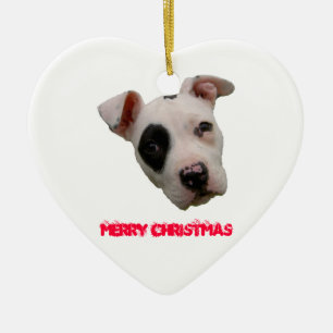 Décoration En Céramique Joyeux Noël de Pitbull