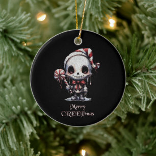 Décoration En Céramique Joyeux Noël Éffrayant gothique