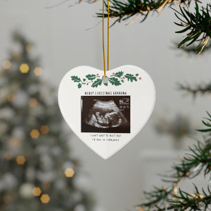 Décoration En Céramique Joyeux Noël Grand-mère Grossesse Ultrasonic
