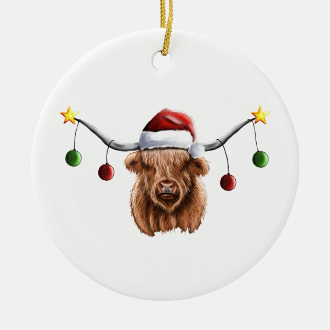 Décoration En Céramique Joyeux Noël Hielan Coo (Devant)