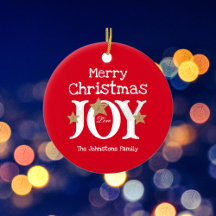 Joyeux Noël Joie Simple Élégant Rouge