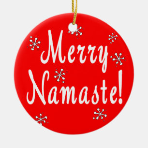 Décoration En Céramique Joyeux Noël Namaste Orament