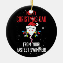 Joyeux papa de Noël de votre nageur le plus rapide