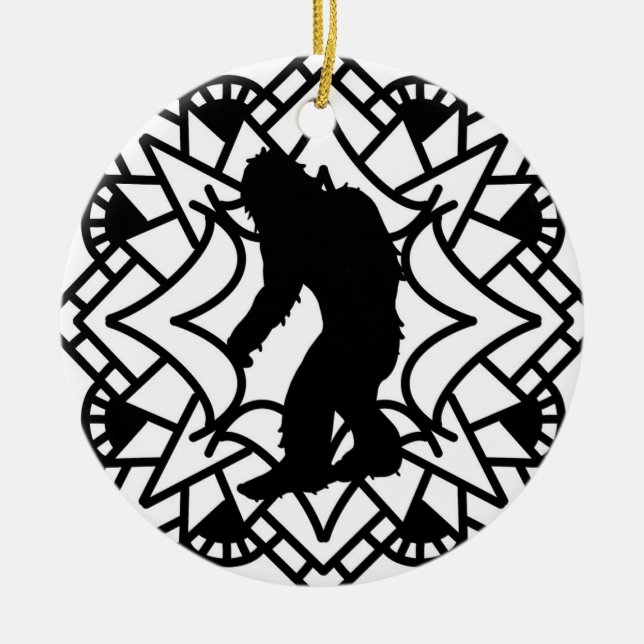 Décoration En Céramique Joyeux Squatch-mas Bigfoot Noël (Devant)