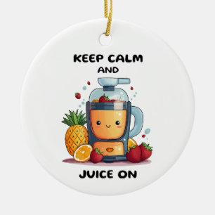 Décoration En Céramique Jus De Fruits Gardez Le Calme Et La Santé Des Jus
