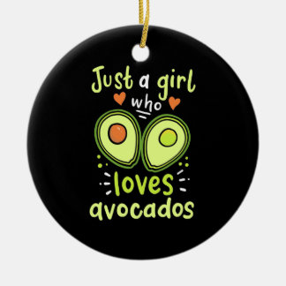 Décoration En Céramique Juste Une Fille Qui Aime Les Avocados