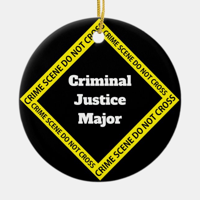 Décoration En Céramique Justice pénale personnalisable (Devant)