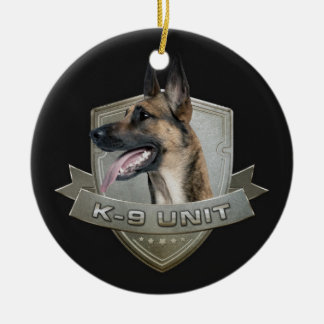 Décoration En Céramique K9 unité - Malinois - berger belge
