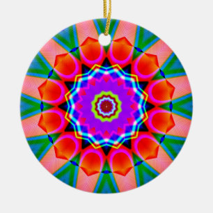 Décoration En Céramique Kaleidoscope fractal 03