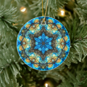 Décoration En Céramique Kaleidoscopic Labradorite "Verre Tiré"
