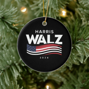 Décoration En Céramique Kamala Harris Tim Walz Valse 2024 Election