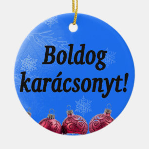Décoration En Céramique Karácsonyt de Boldog ! Joyeux Noël dans le FB