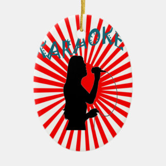 Décoration En Céramique Karaoke heureux de chanson