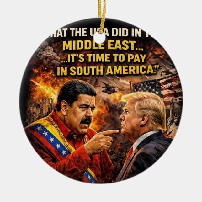 Décoration En Céramique karma revient sur Maduro (Devant)