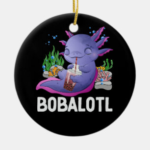 Décoration En Céramique Kawaii Boba Axolotl Bobalotl Thé Bubble Japonais G