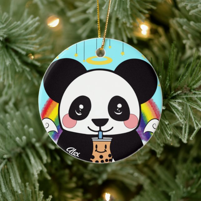 Décoration En Céramique Kawaii Boba Panda Ours en céramique (Arbre)
