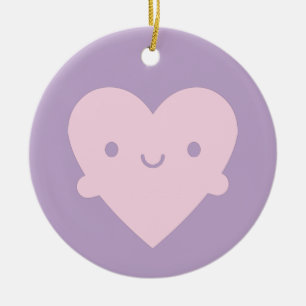 Décoration En Céramique Kawaii Coeurs