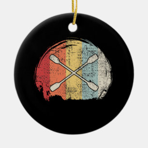 Décoration En Céramique Kayaking Canoë Retro