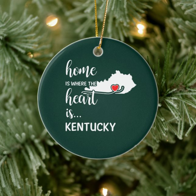 Décoration En Céramique Kentucky Home est le coeur (Arbre)