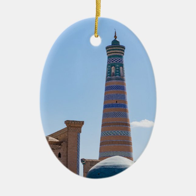 Décoration En Céramique Khiva, Ouzbékistan - Islam Khodja Minaret (Devant)