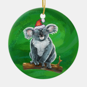Décoration En Céramique Koala Bear Christmas