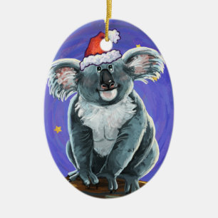 Décoration En Céramique Koala Bear Christmas