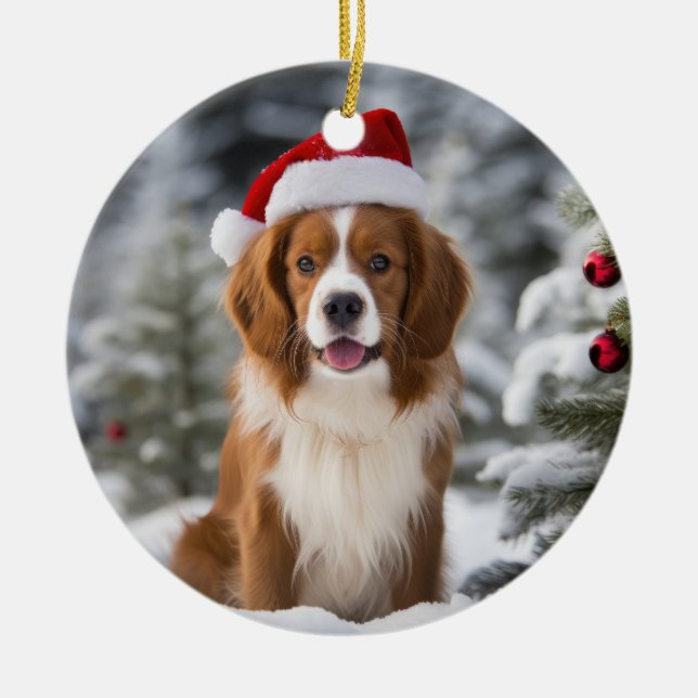 Décoration En Céramique Kooikerhondje Chien Noël Keepsaké (Devant)
