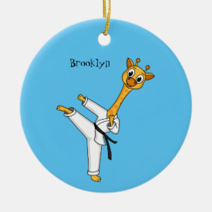 Décoration En Céramique Kung Fu giraffe