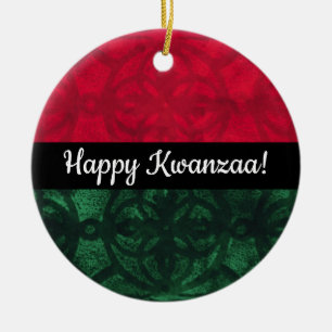 Décoration En Céramique Kwanzaa Aquarelle Batik