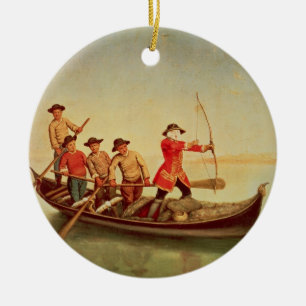 Décoration En Céramique La chasse à canard